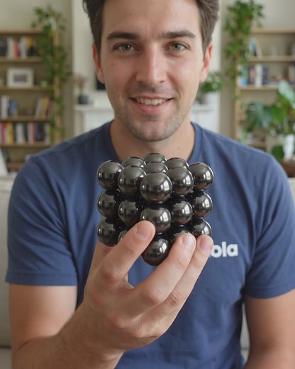 Hematite stones for desk work from home, relax fidget toys adult adhd elegant autistic toys endless shapes, patterns, and satisfying movements.
